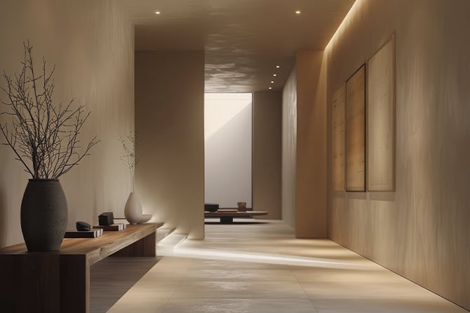 建築デザインと一体化した光